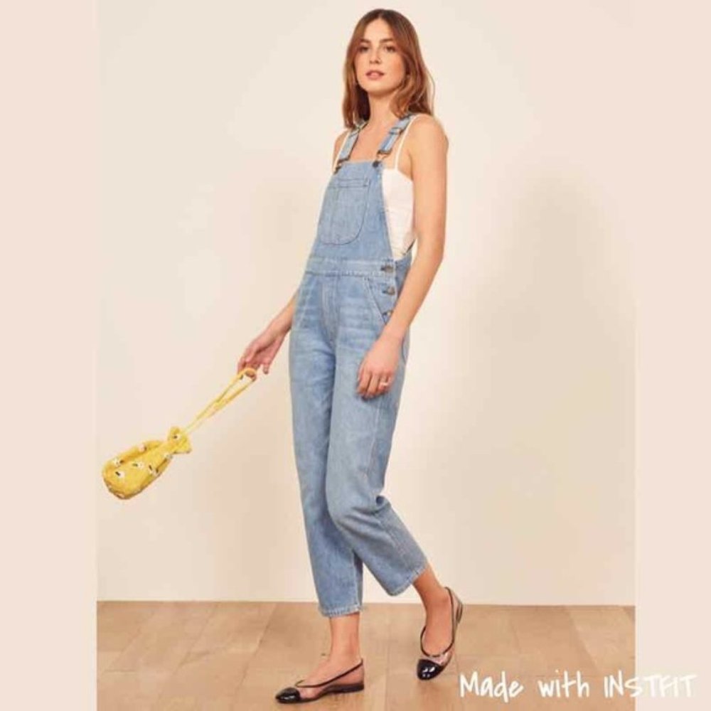 Reformation Smith Overall Boracay Overalls Blue 12